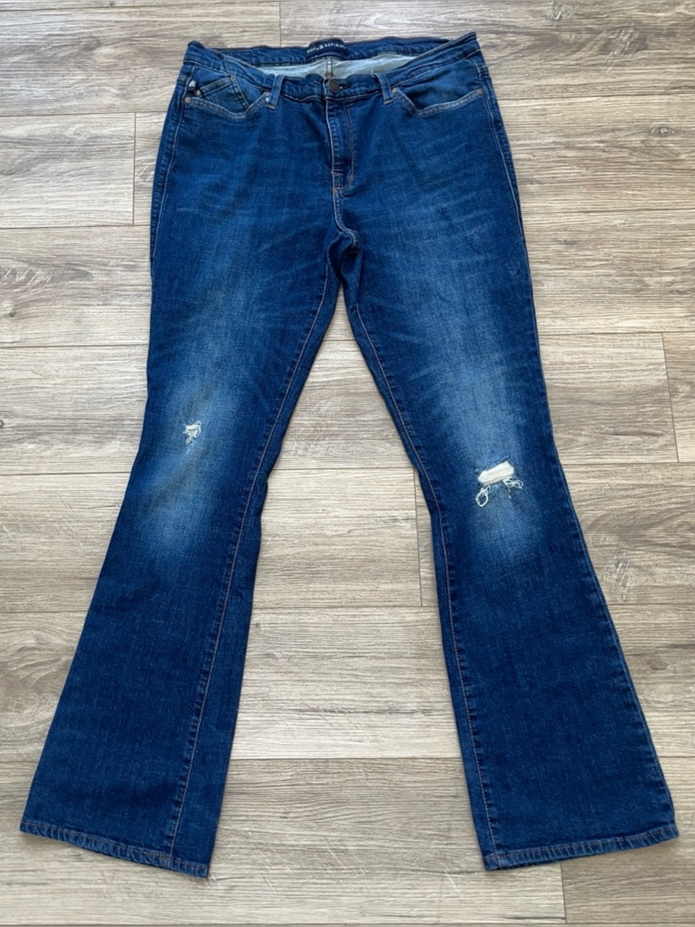 Rock & Republic Jeans Women’s 18 Blue Denim Kasandra Bootcut Mid Rise Studded